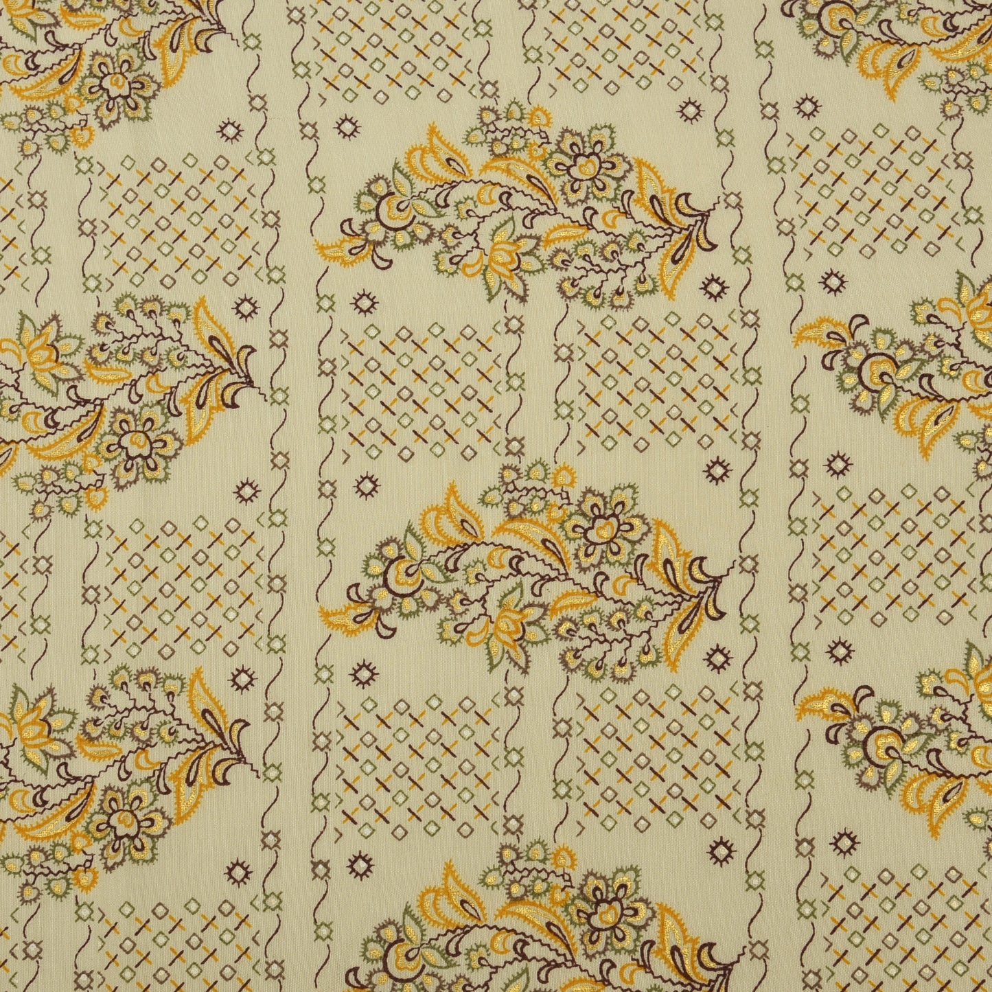 Chanderi Foil Print Fabric
