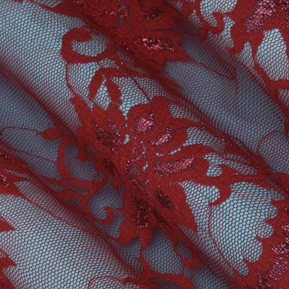 Rad Color Chantilly Lace Fabric