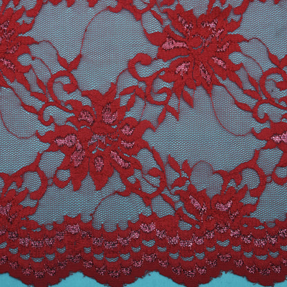 Rad Color Chantilly Lace Fabric