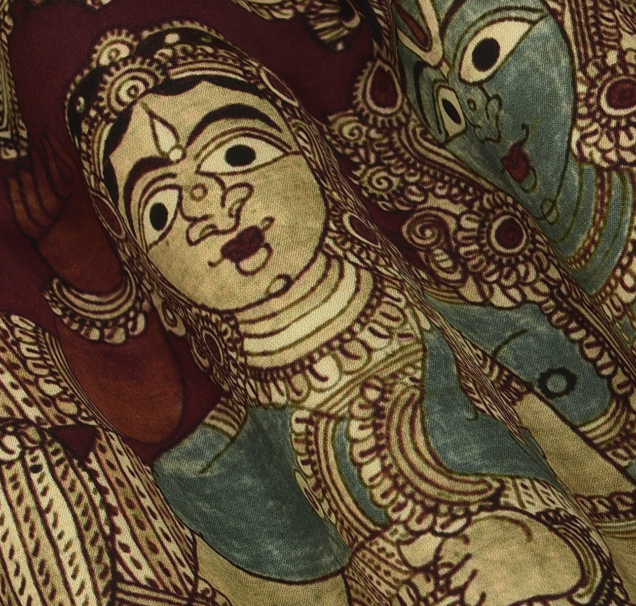 Multicolor Modal Satin Hydra Print Fabric