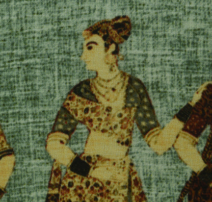 Multicolor Modal Satin Hydra Print Fabric