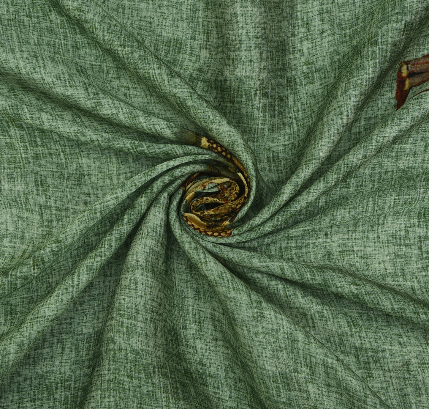 Multicolor Modal Satin Hydra Print Fabric