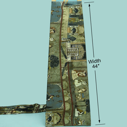 Multicolor Modal Satin Hydra Print Fabric