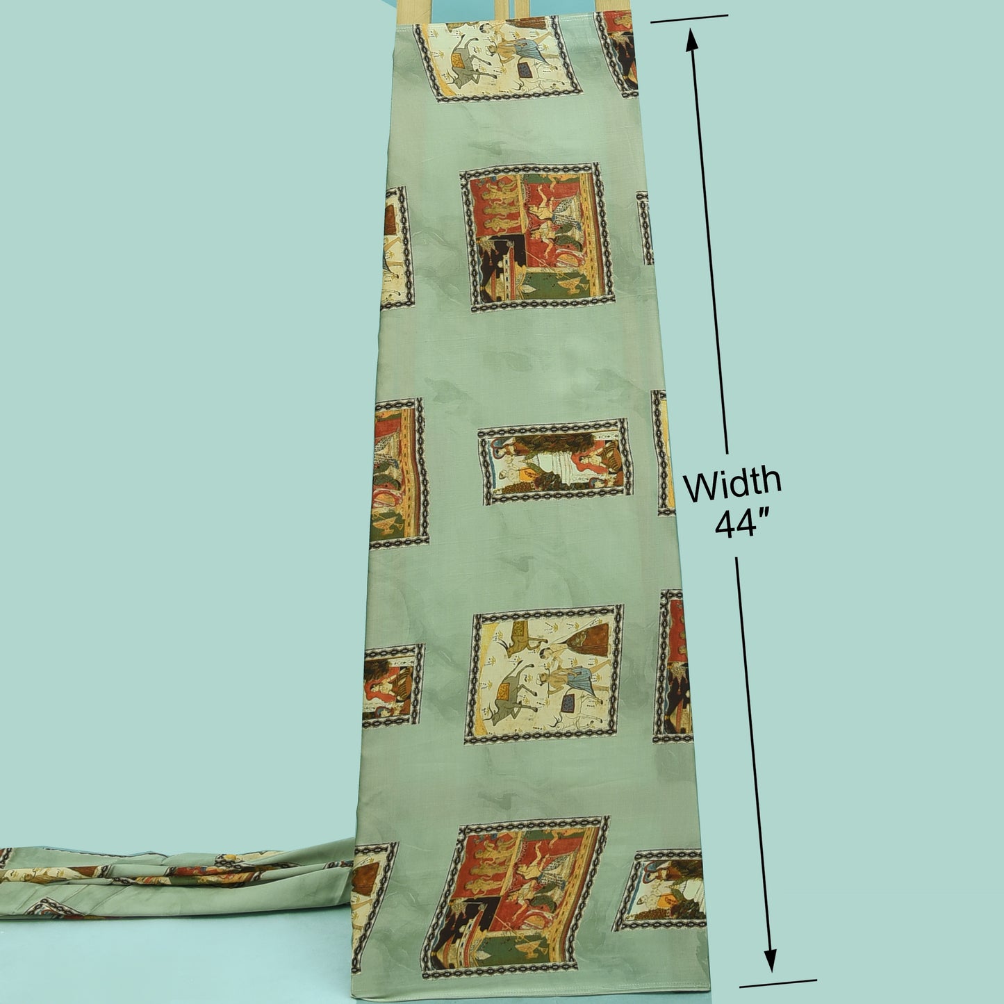 Multicolor Modal Satin Hydra Print Fabric