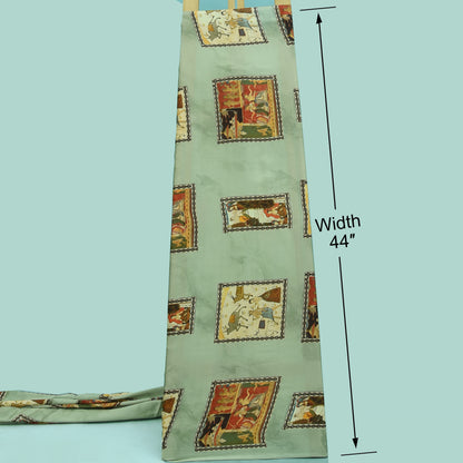 Multicolor Modal Satin Hydra Print Fabric