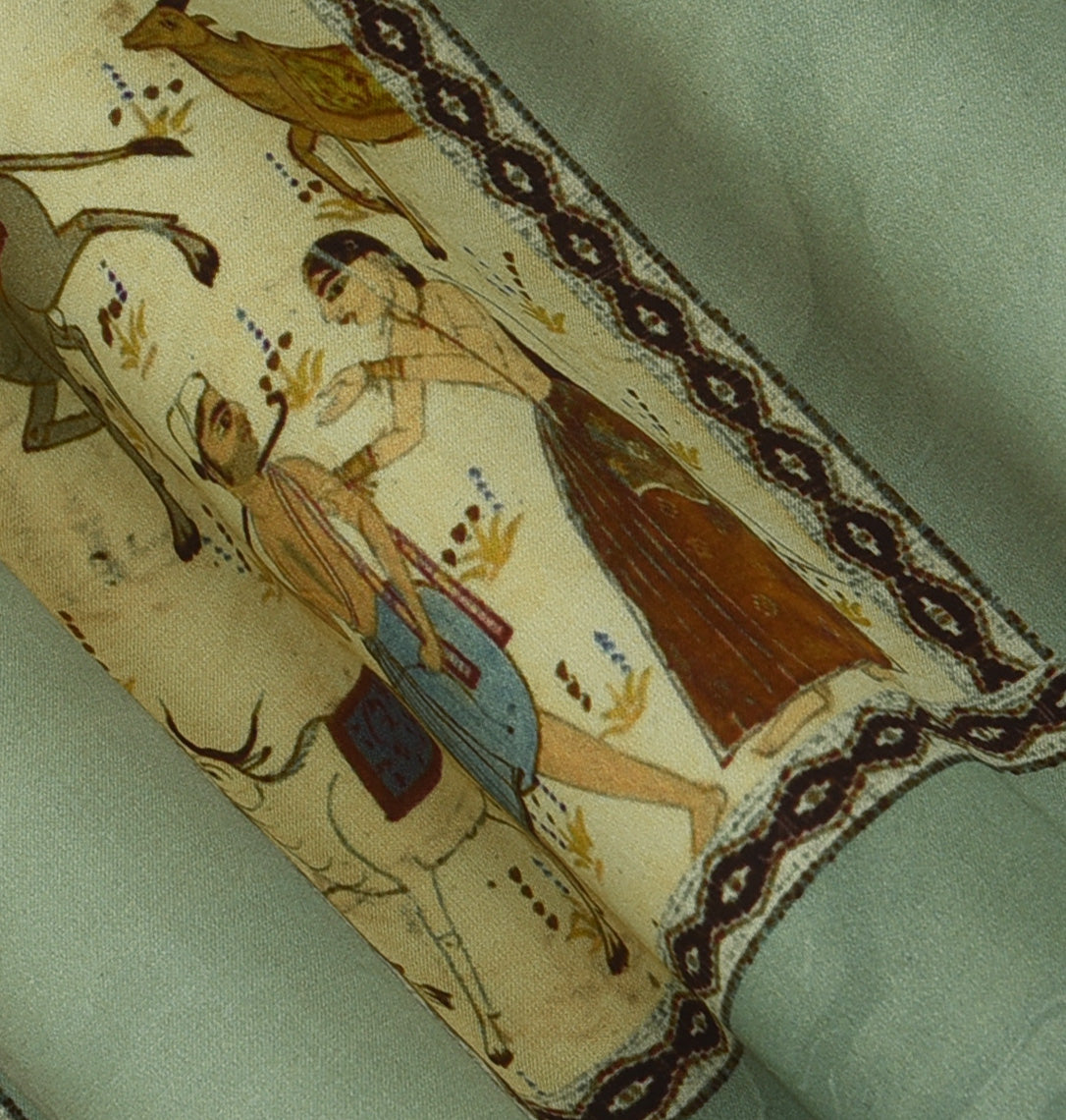 Multicolor Modal Satin Hydra Print Fabric