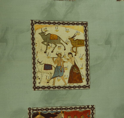 Multicolor Modal Satin Hydra Print Fabric