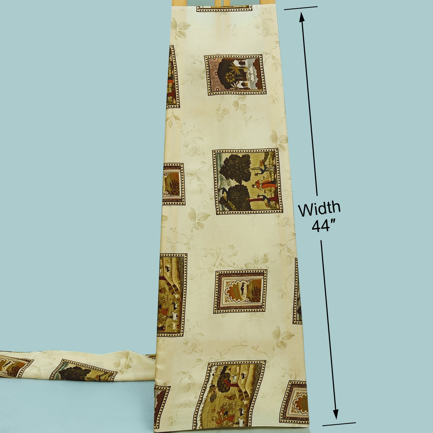 Multicolor Modal Satin Hydra Print Fabric