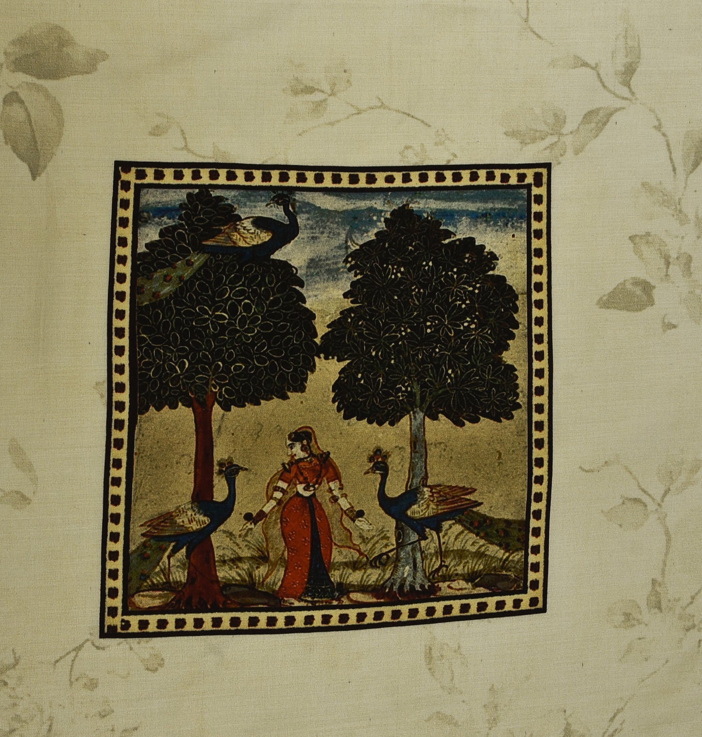 Multicolor Modal Satin Hydra Print Fabric