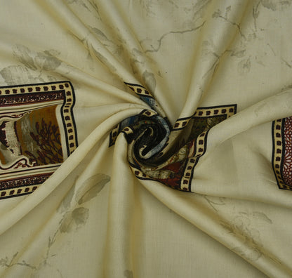 Multicolor Modal Satin Hydra Print Fabric