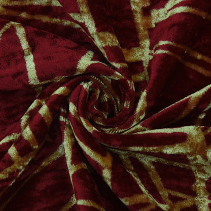 Pure Silk Velvet Print Fabric