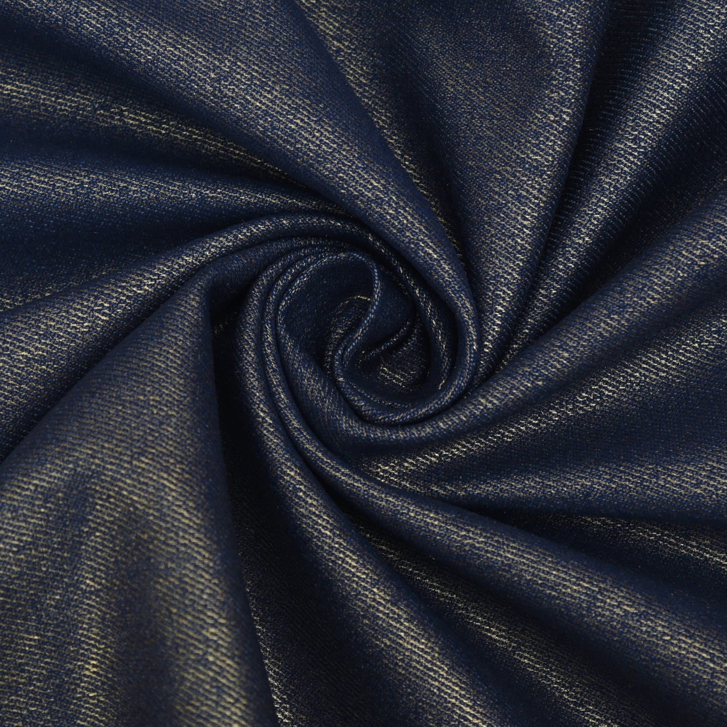 Blue Color Denim Foil Fabric