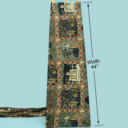 Multicolor Modal Satin Hydra Print Fabric