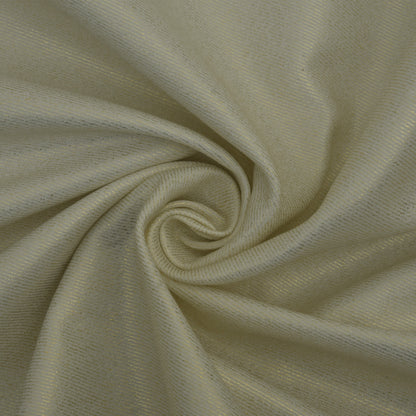 Cream Color Denim Foil Fabric