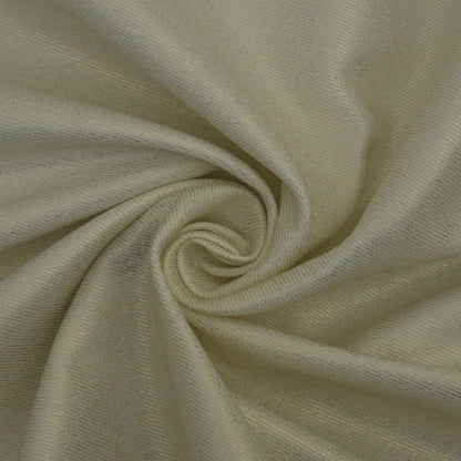 Cream Color Denim Foil Fabric (Cut Pieces 5Mtr)