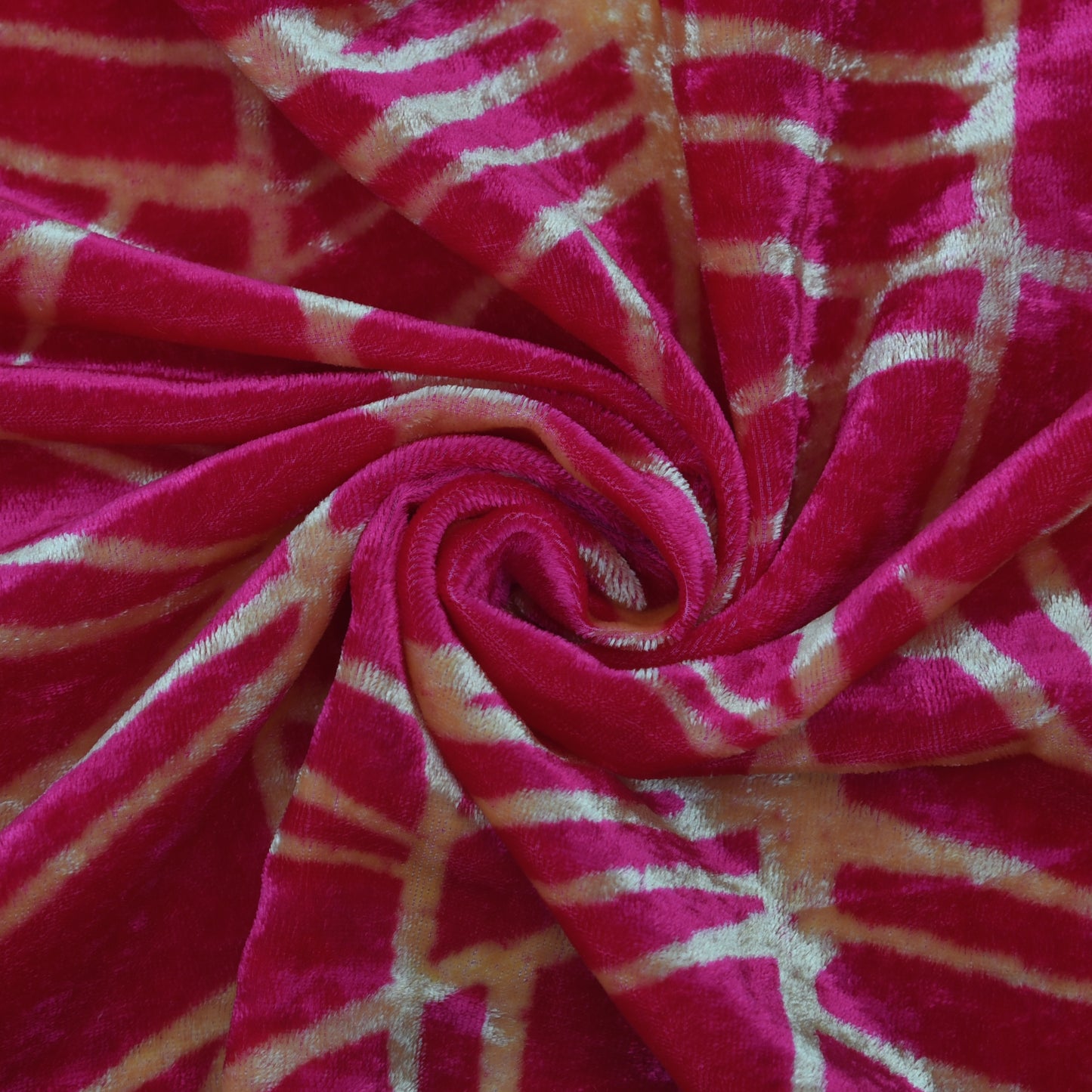 Pure Silk Velvet Print Fabric