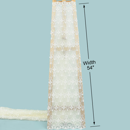 Chanderi Embroidery Fabric