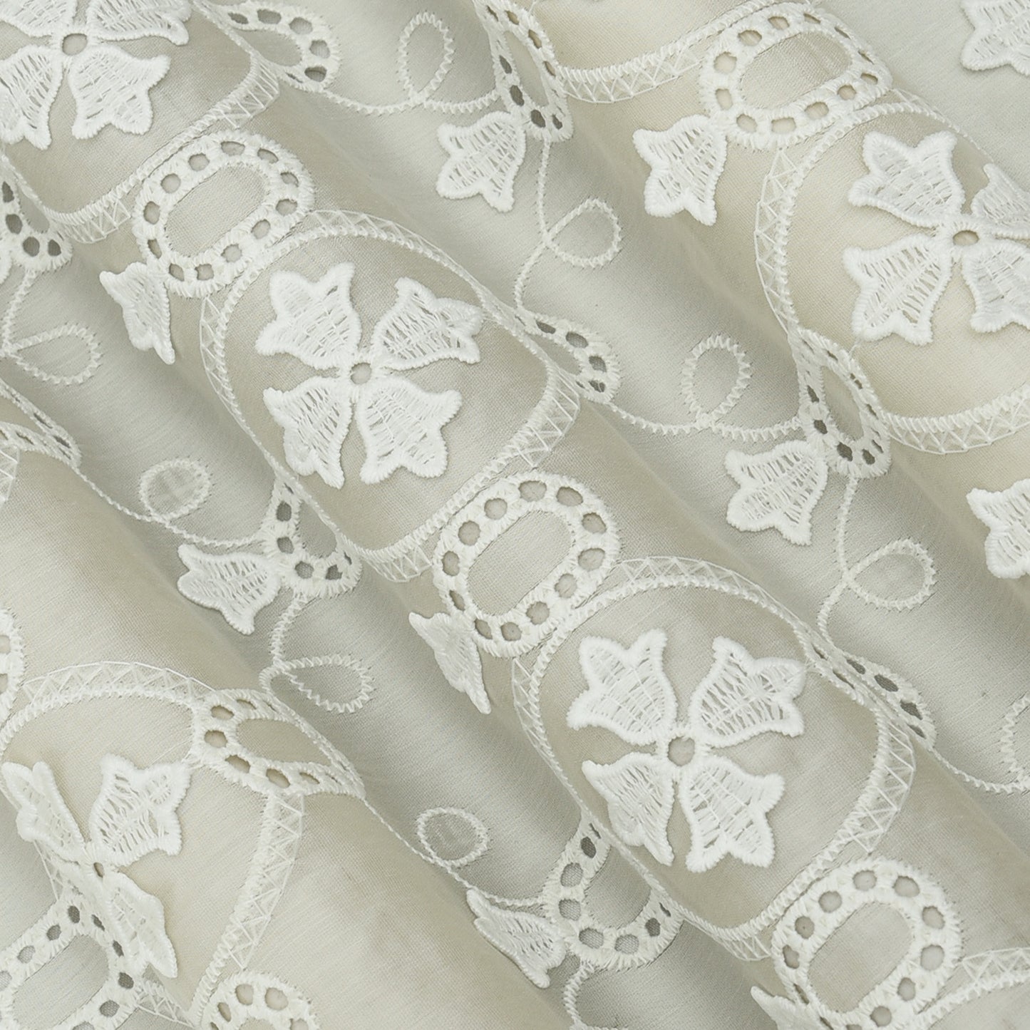 Chanderi Embroidery Fabric