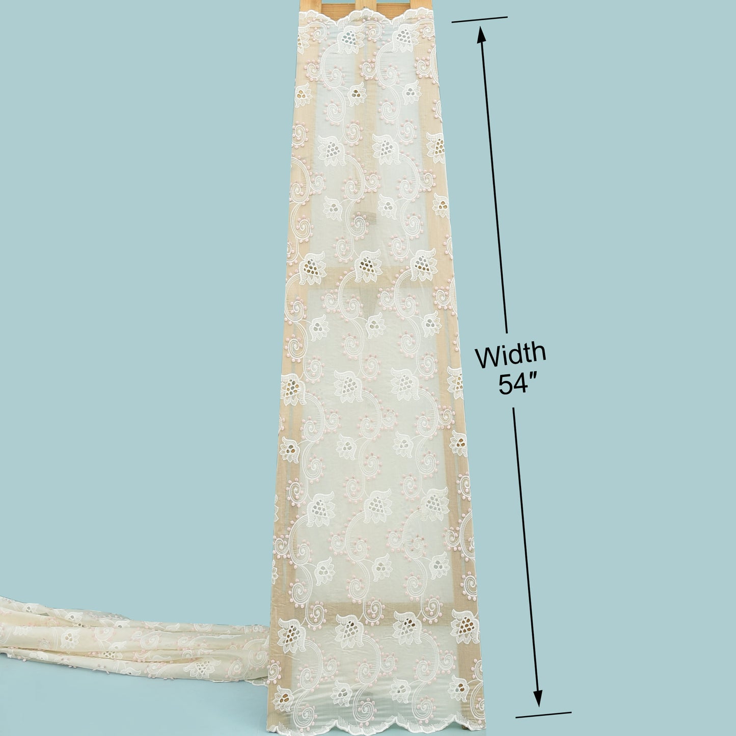 Chanderi Embroidery Fabric