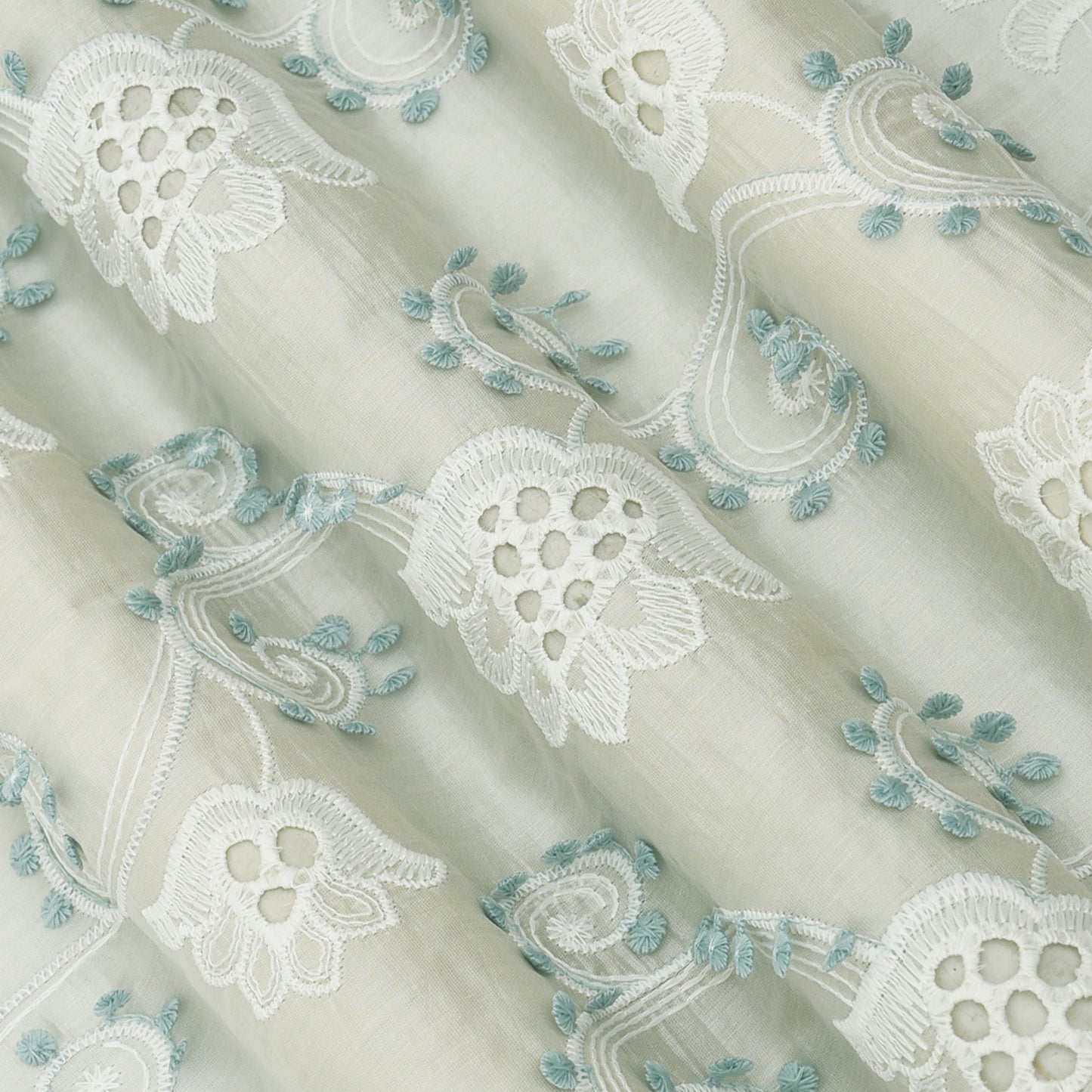 Chanderi Embroidery Fabric