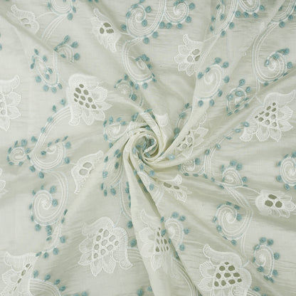 Chanderi Embroidery Fabric