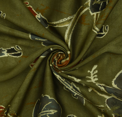 Multicolor Modal Satin Hydra Print Fabric