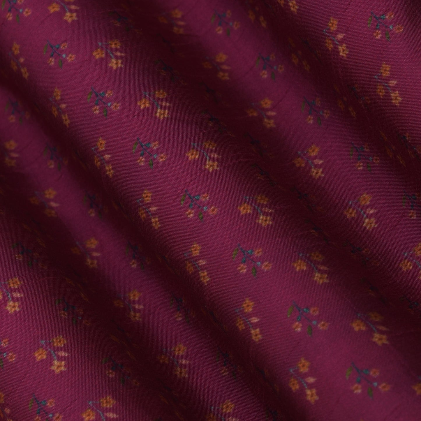 Rani Color Slub Silk Print Fabric