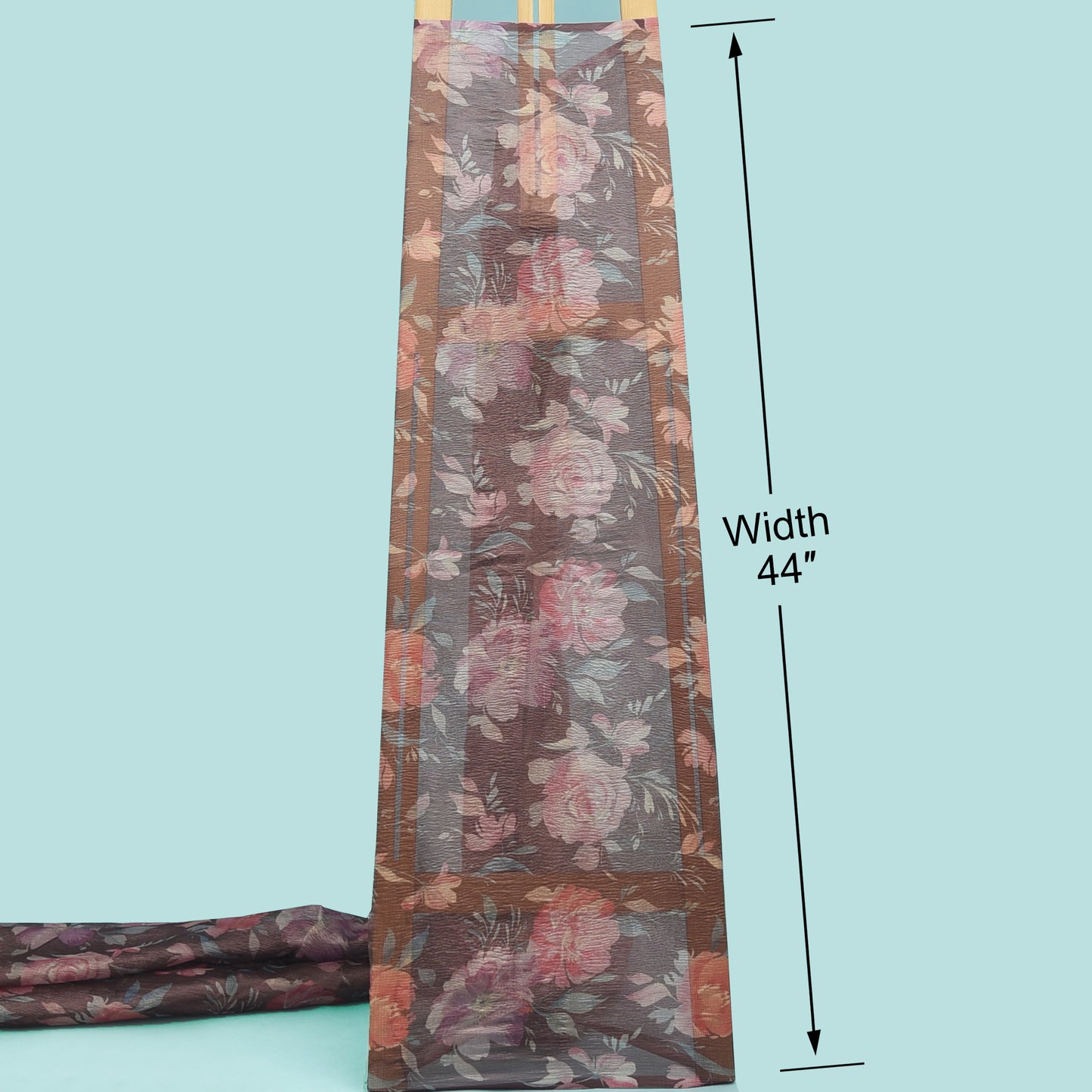 Multicolor Crush Tissue Print Fabric