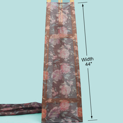 Multicolor Crush Tissue Print Fabric