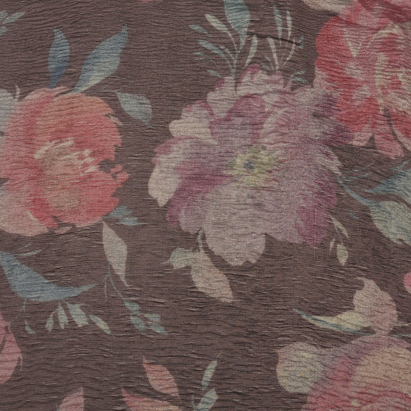 Multicolor Crush Tissue Print Fabric