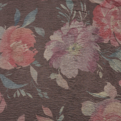 Multicolor Crush Tissue Print Fabric