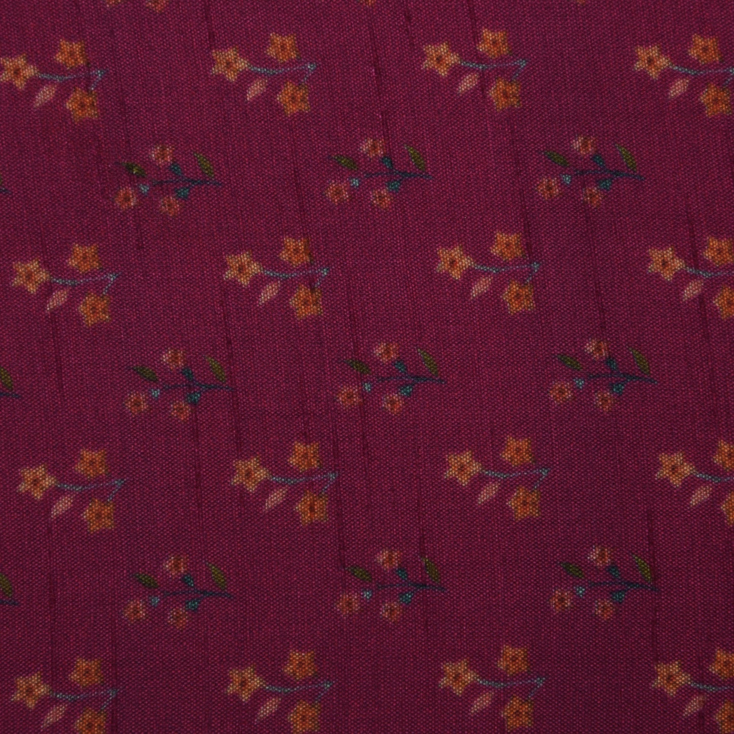 Rani Color Slub Silk Print Fabric