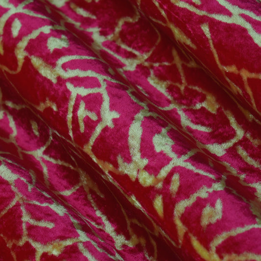 Pure Silk Velvet Print Fabric