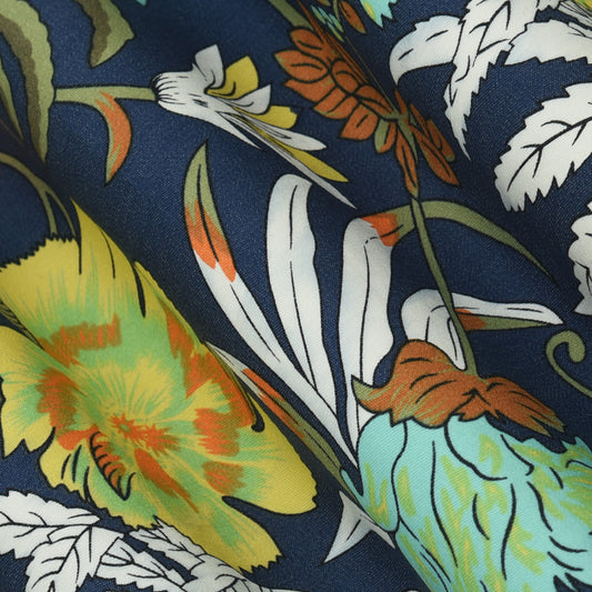 Multicolor Denim Digital Print Fabric