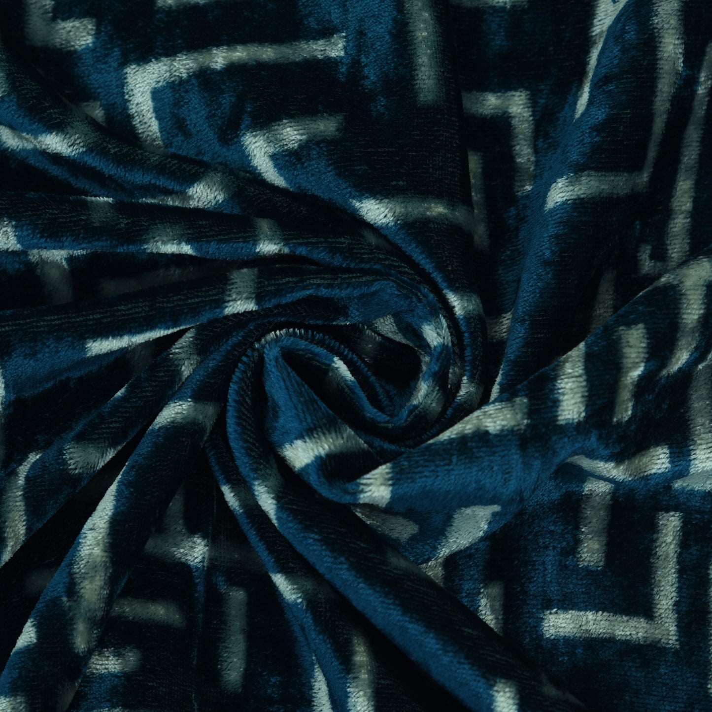 Pure Silk Velvet Print Fabric