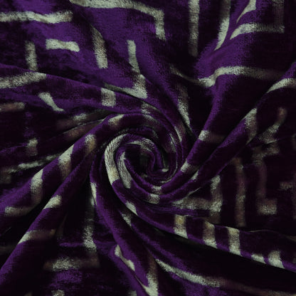 Pure Silk Velvet Print Fabric