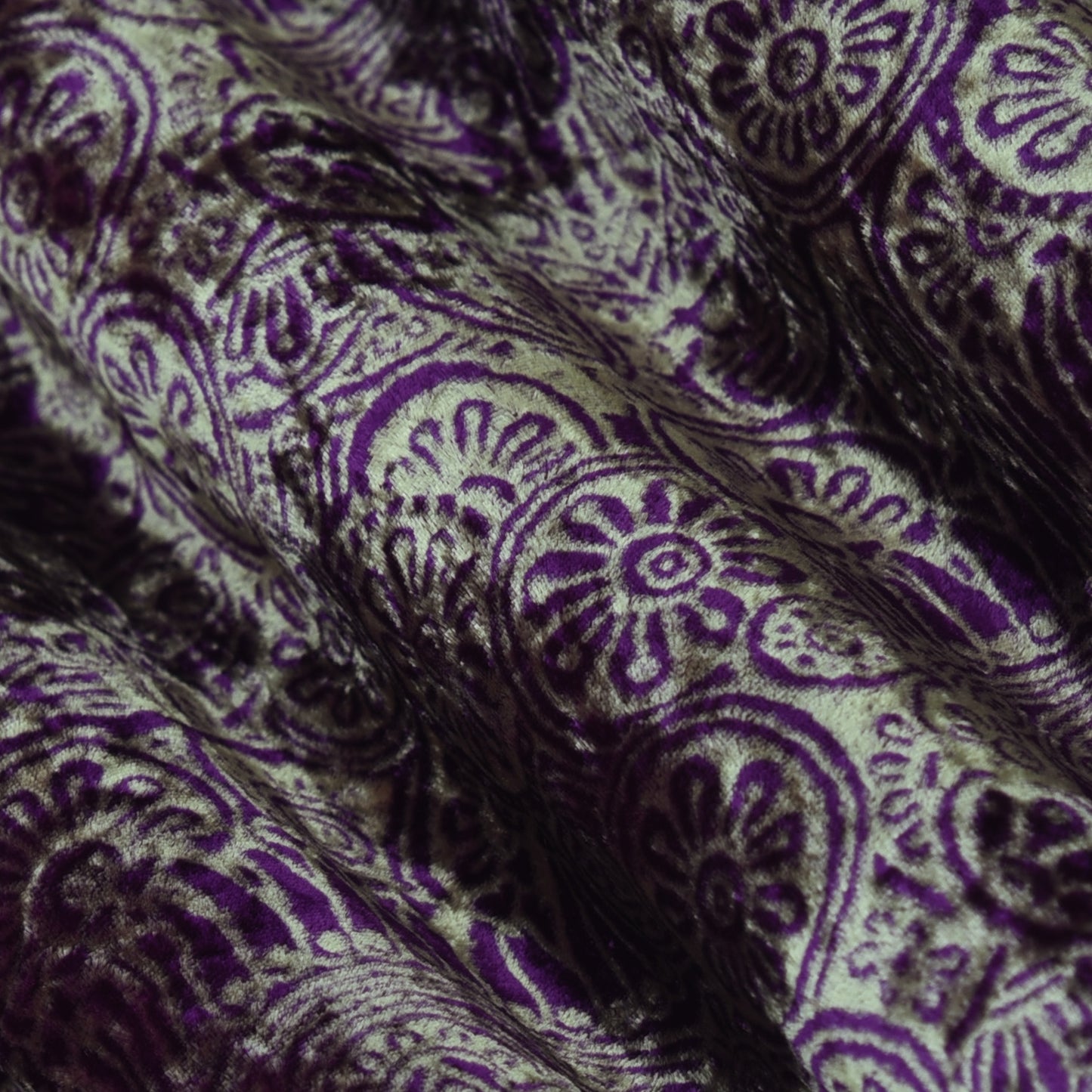 Pure Silk Velvet Print Fabric