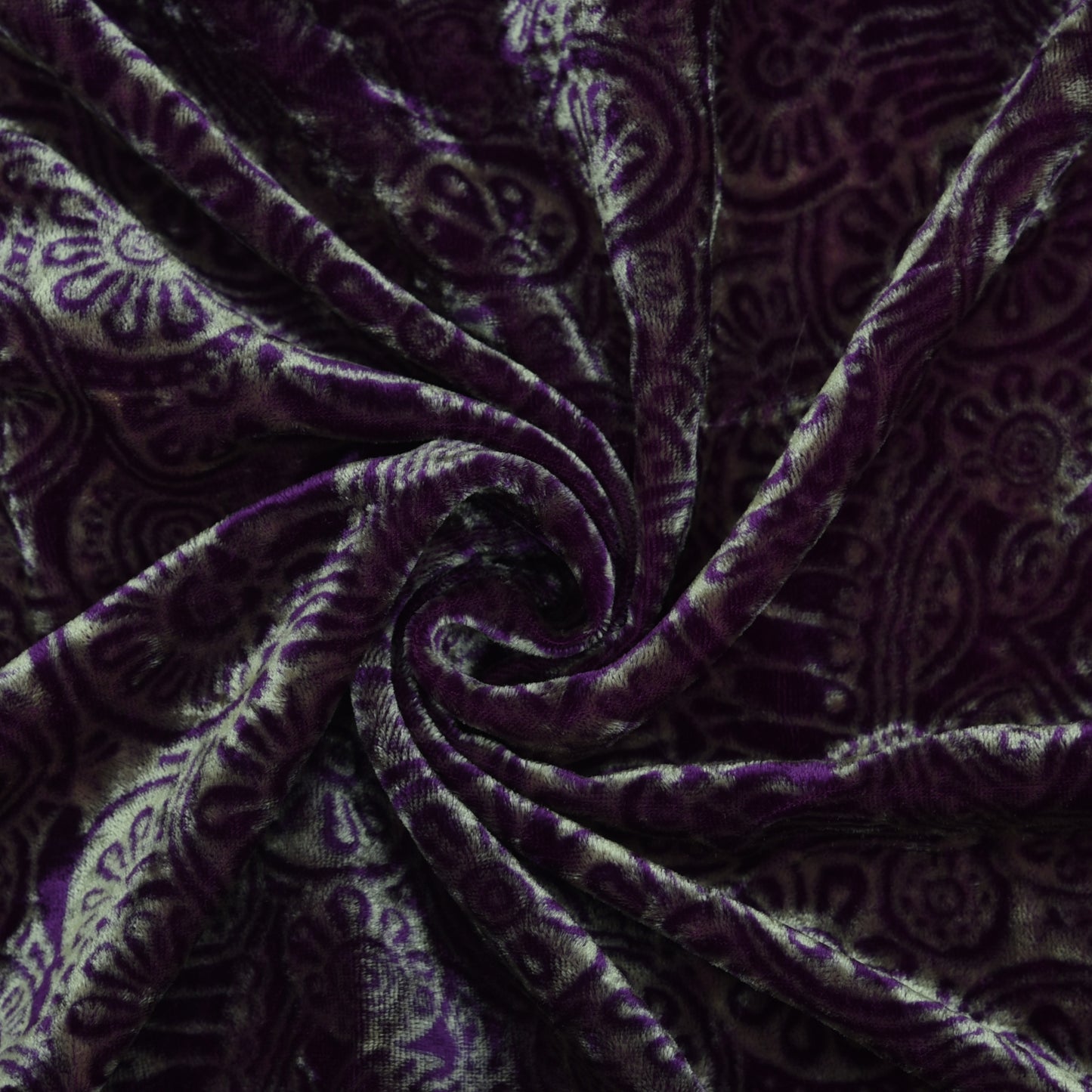 Pure Silk Velvet Print Fabric