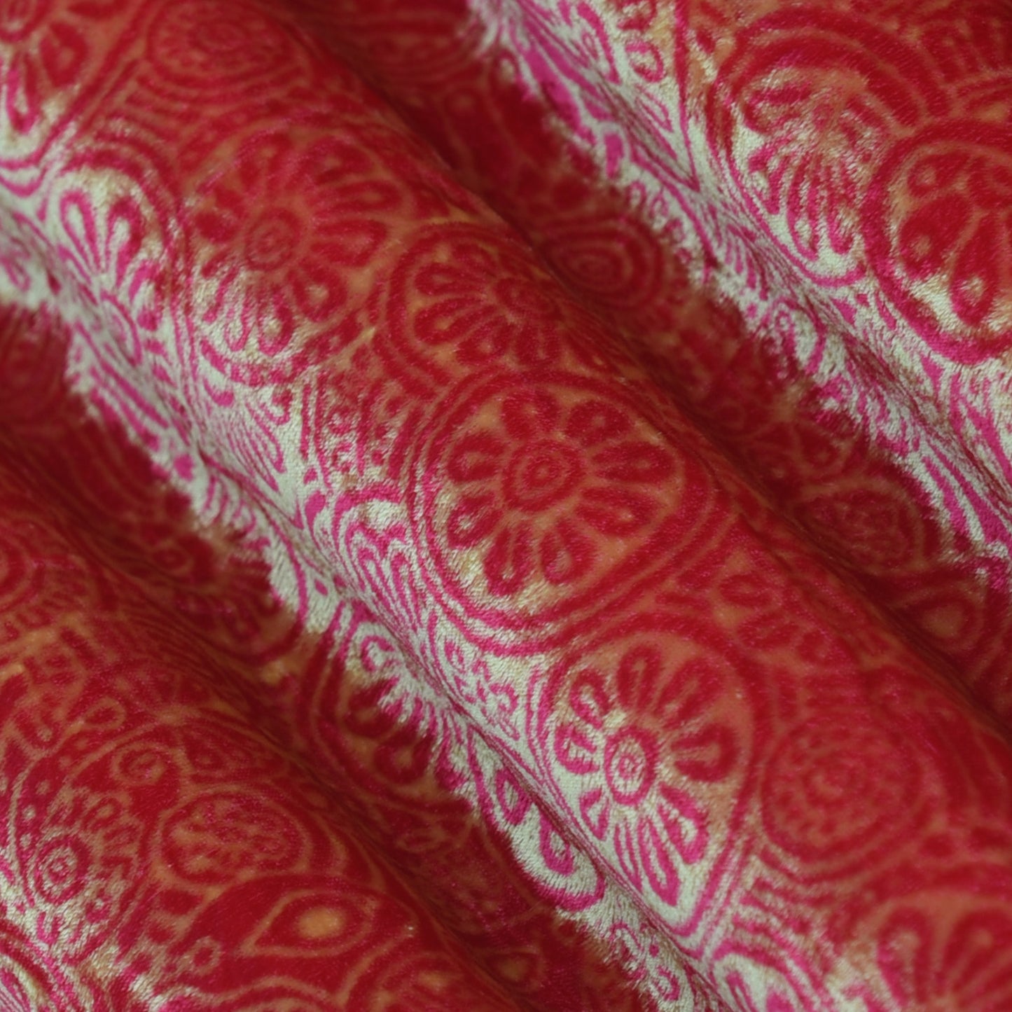 Pure Silk Velvet Print Fabric