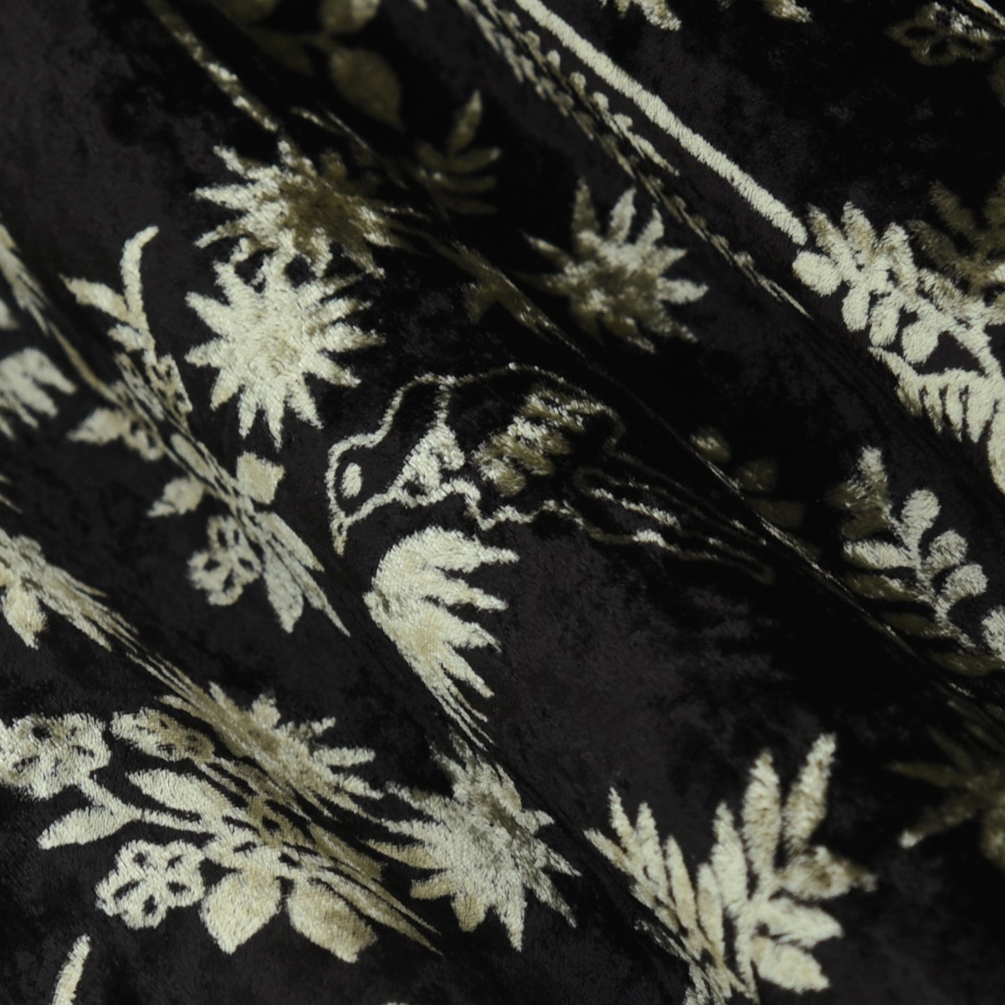 Pure Silk Velvet Print Fabric