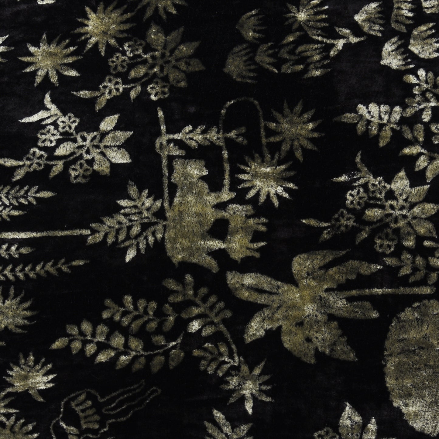 Pure Silk Velvet Print Fabric