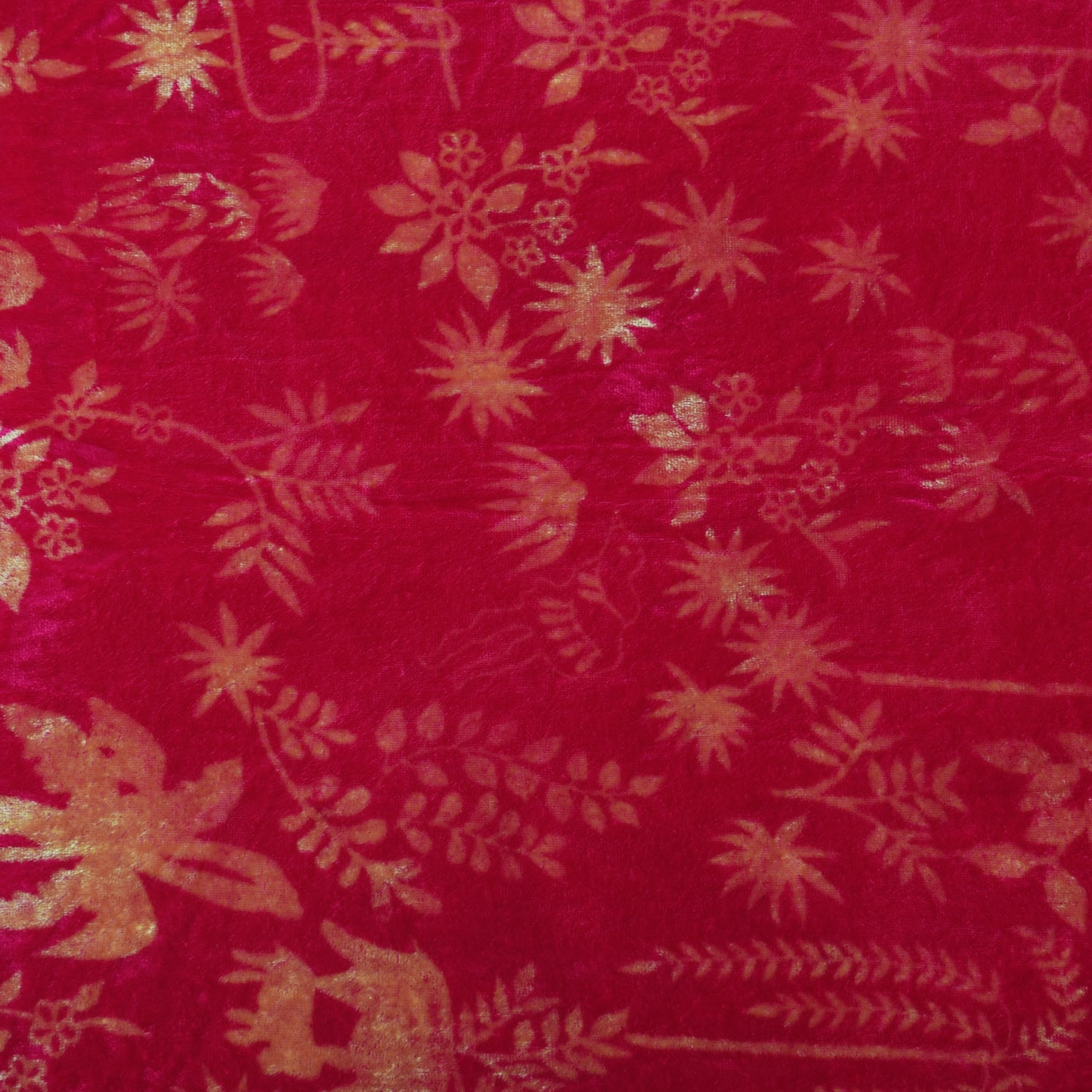 Pure Silk Velvet Print Fabric