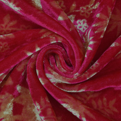 Pure Silk Velvet Print Fabric