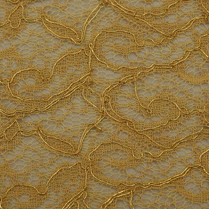 Beige Color Chantilly Lace Fabric