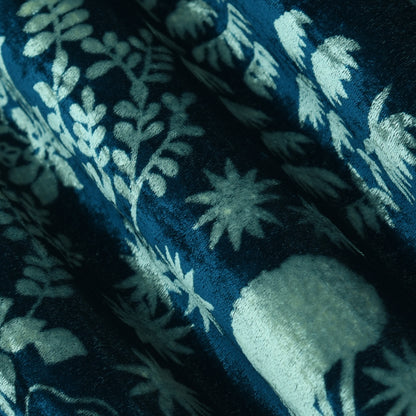 Pure Silk Velvet Print Fabric