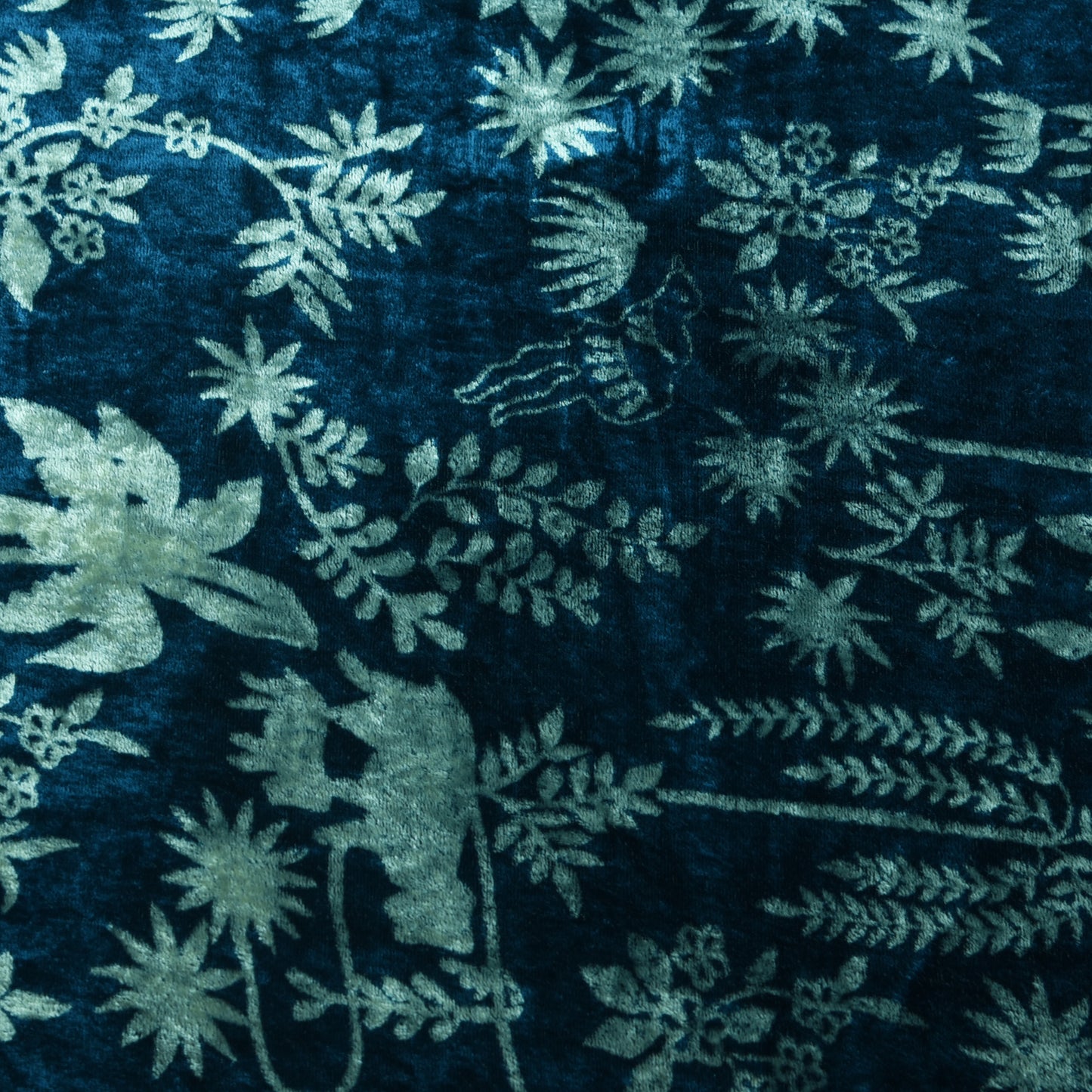 Pure Silk Velvet Print Fabric