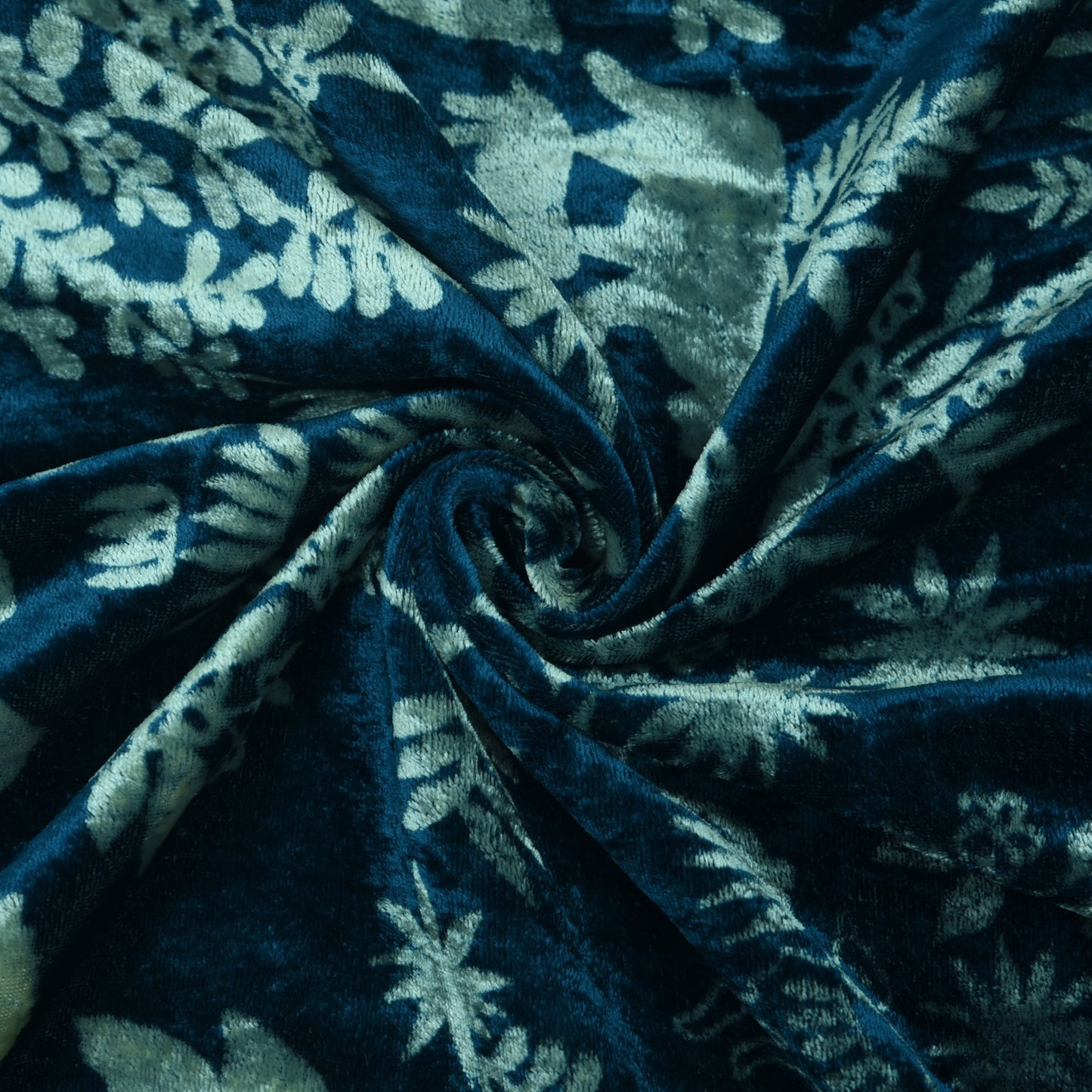 Pure Silk Velvet Print Fabric