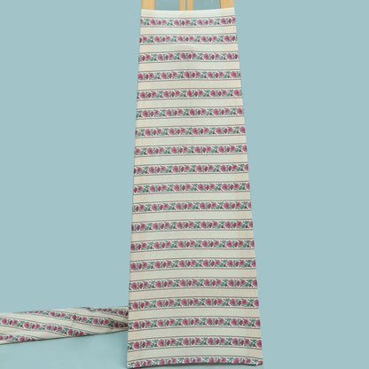 Stripe Floral Cotton Print Fabric