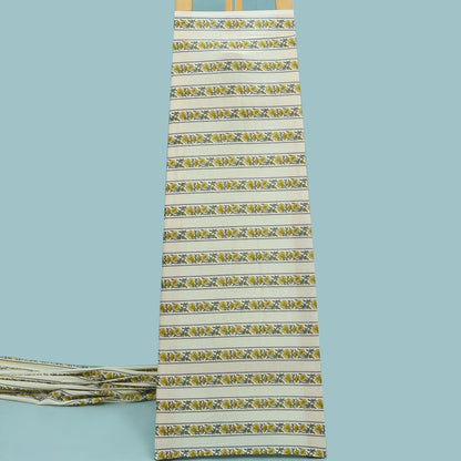 Stripe Floral Cotton Print Fabric