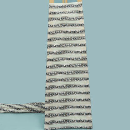 Stripe Floral Cotton Print Fabric